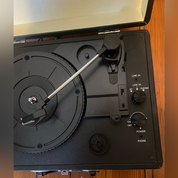 Byron Statics Vinyl Record Player Turntable KTS-601 Black - Picture 3 of 10